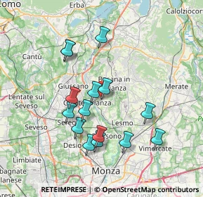 Mappa Via Giacomo Leopardi, 20842 Besana in Brianza MB, Italia (6.814)