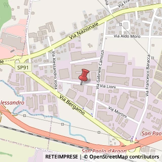Mappa Via Lioni, 29, 24060 San Paolo d'Argon, Bergamo (Lombardia)