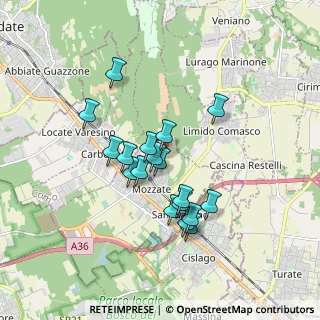 Mappa Via ai Ronchi, 22076 Mozzate CO, Italia (1.44333)
