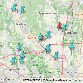 Mappa Via ai Ronchi, 22076 Mozzate CO, Italia (4.81214)