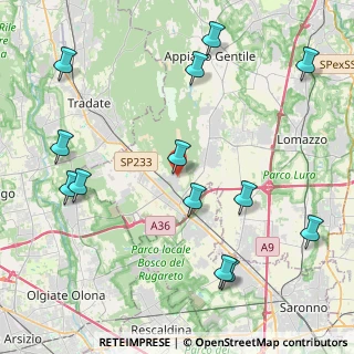 Mappa Via ai Ronchi, 22076 Mozzate CO, Italia (5.12154)