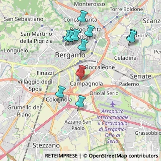 Mappa Via Case Barca, 24044 Bergamo BG, Italia (1.99455)