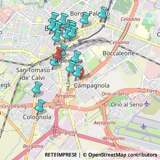 Mappa Via Case Barca, 24044 Bergamo BG, Italia (1.0815)