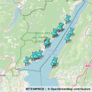 Mappa Via Oliva, 25084 Gargnano BS, Italia (6.60867)