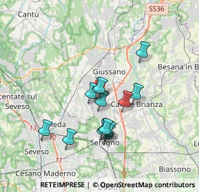 Mappa Via Deledda, 20833 Giussano MB, Italia (2.895)