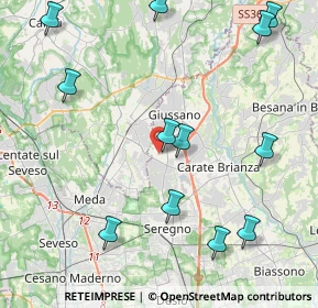 Mappa Via Deledda, 20833 Giussano MB, Italia (5.1)