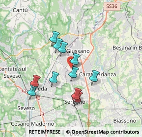Mappa Via Deledda, 20833 Giussano MB, Italia (3.02455)