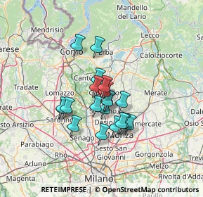 Mappa Via Deledda, 20833 Giussano MB, Italia (9.236)