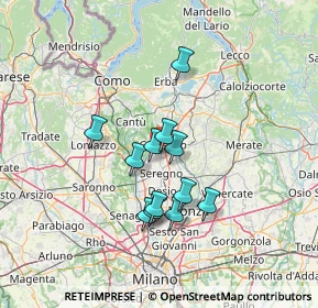 Mappa Via Deledda, 20833 Giussano MB, Italia (10.705)