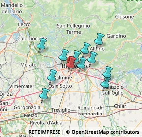 Mappa 20127 Bergamo BG, Italia (10.0725)