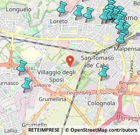 Mappa 20127 Bergamo BG, Italia (1.5665)