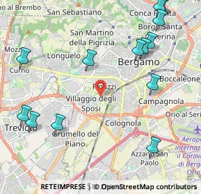 Mappa 20127 Bergamo BG, Italia (2.70846)