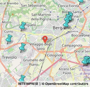 Mappa 20127 Bergamo BG, Italia (3.16083)