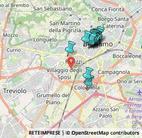 Mappa 20127 Bergamo BG, Italia (1.5605)
