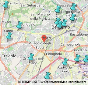 Mappa 20127 Bergamo BG, Italia (2.89643)