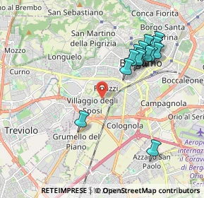 Mappa 20127 Bergamo BG, Italia (1.95643)