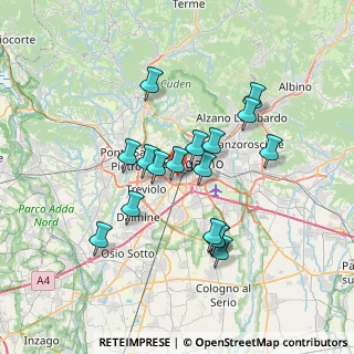 Mappa 20127 Bergamo BG, Italia (6.14176)