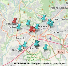 Mappa 20127 Bergamo BG, Italia (3.41786)