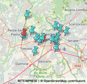 Mappa 20127 Bergamo BG, Italia (2.61733)