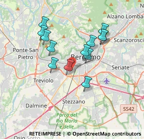 Mappa 20127 Bergamo BG, Italia (3.14923)
