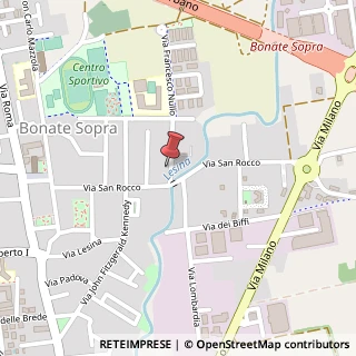 Mappa Via San Rocco, 24, 24040 Bonate Sopra, Bergamo (Lombardia)