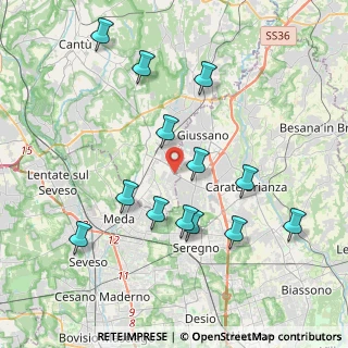 Mappa SP110, 22066 Mariano Comense CO, Italia (4.01077)