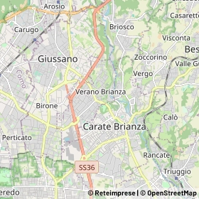 Mappa Verano Brianza