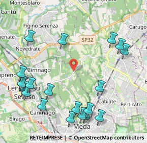 Mappa Presso centro co- medical, 20823 Lentate sul Seveso MB, Italia (2.6205)