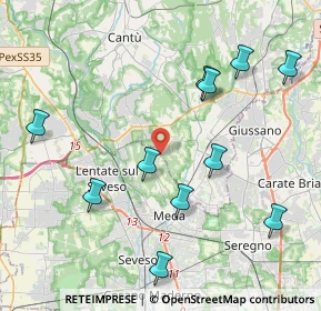 Mappa Presso centro co- medical, 20823 Lentate sul Seveso MB, Italia (4.48364)
