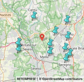 Mappa Presso centro co- medical, 20823 Lentate sul Seveso MB, Italia (4.25818)
