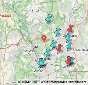 Mappa Presso centro co- medical, 20823 Lentate sul Seveso MB, Italia (4.23533)