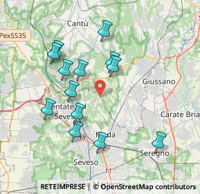 Mappa Presso centro co- medical, 20823 Lentate sul Seveso MB, Italia (3.59846)