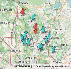 Mappa Presso centro co- medical, 20823 Lentate sul Seveso MB, Italia (6.38929)