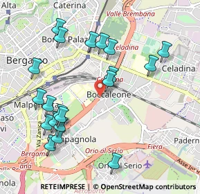 Mappa Via Boccaleone, 24125 Bergamo BG, Italia (1.075)