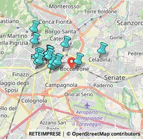 Mappa Via Boccaleone, 24125 Bergamo BG, Italia (1.50111)