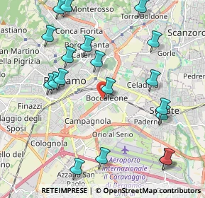 Mappa Via Boccaleone, 24125 Bergamo BG, Italia (2.38895)