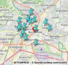 Mappa Via Boccaleone, 24125 Bergamo BG, Italia (1.43563)
