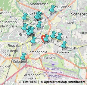 Mappa Via Boccaleone, 24125 Bergamo BG, Italia (1.61067)