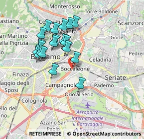 Mappa Via Boccaleone, 24125 Bergamo BG, Italia (1.645)