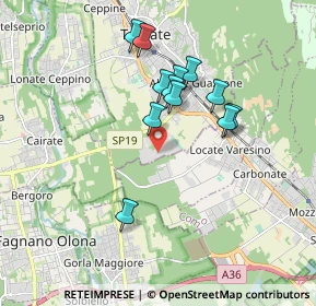 Mappa Via Pavia, 21049 Tradate VA, Italia (1.54917)