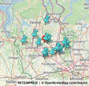 Mappa Via Pavia, 21049 Tradate VA, Italia (9.94357)