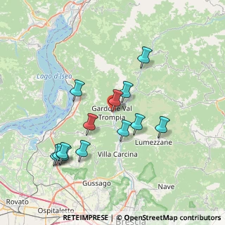 Mappa Via XX Settembre, 25063 Gardone Val Trompia BS, Italia (7.29154)