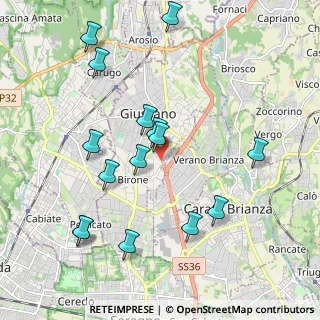 Mappa CAP, 20833 Giussano MB, Italia (2.12933)