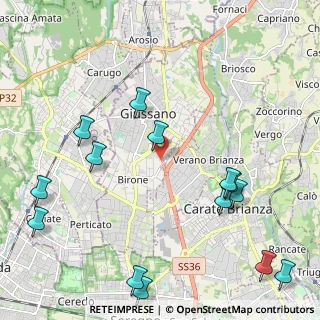 Mappa CAP, 20833 Giussano MB, Italia (2.74786)