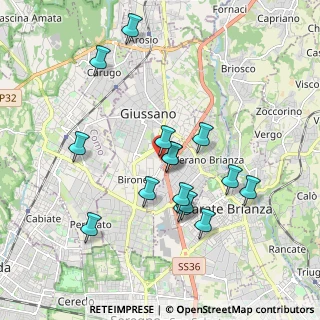Mappa CAP, 20833 Giussano MB, Italia (1.77067)