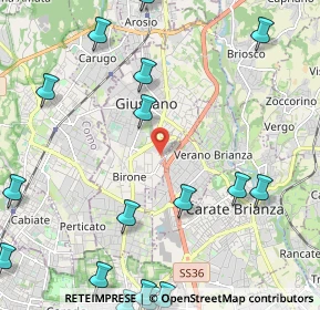 Mappa CAP, 20833 Giussano MB, Italia (3.07647)
