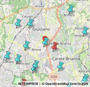 Mappa CAP, 20833 Giussano MB, Italia (2.98625)