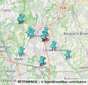Mappa CAP, 20833 Giussano MB, Italia (3.18417)