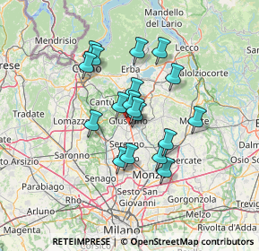 Mappa CAP, 20833 Giussano MB, Italia (10.50444)