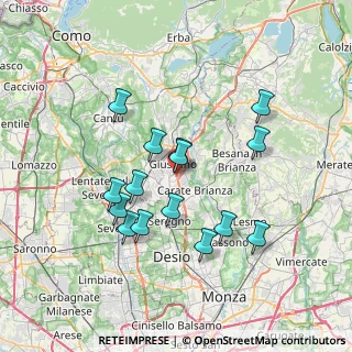 Mappa CAP, 20833 Giussano MB, Italia (6.504)